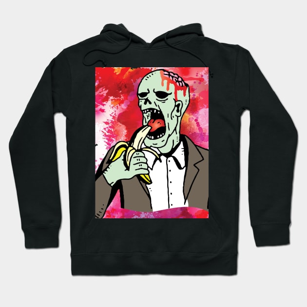 zombie having dessert Hoodie by lazykitty